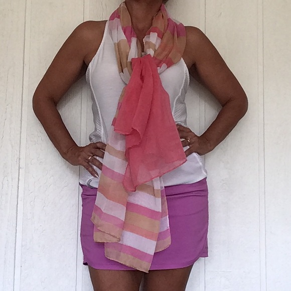PASTEL STRIPE OVERSIZED BLANKET WRAP SCARF - Picture 2 of 7